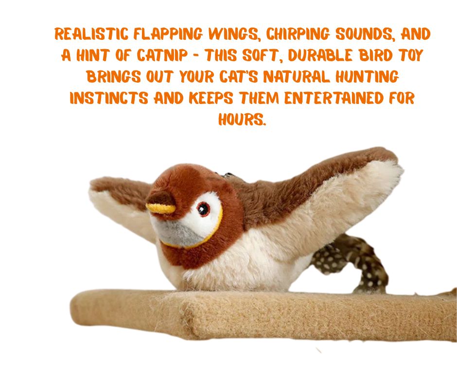 PawCity™ Interactive Flying Bird Cat Toy