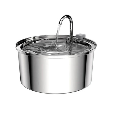 Stainless Cat Fountain — Fresh Water with 60-Second Care